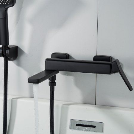 Смеситель для ванны Shevanik S9UN95BY2HJO, Черный