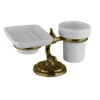 Стакан и мыльница  Art&Max Barocco AM-1789-Br настольные бронза
