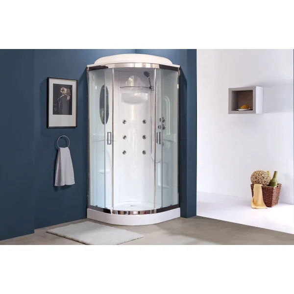 Душевая кабина 90x90x217 см Royal Bath RB90HK2-T-CH прозрачное