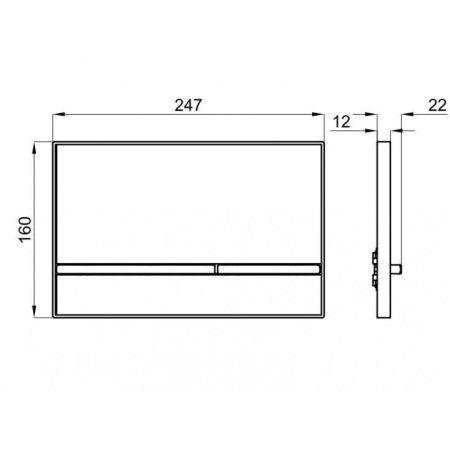 Кнопка смыва Noken Smart Line Crystal N386000011 белый