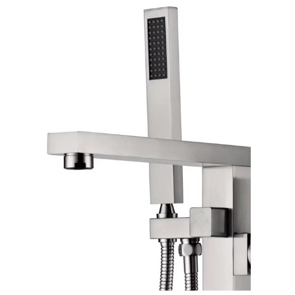 Смеситель напольный для ванны Groсenberg GB800NK, никель