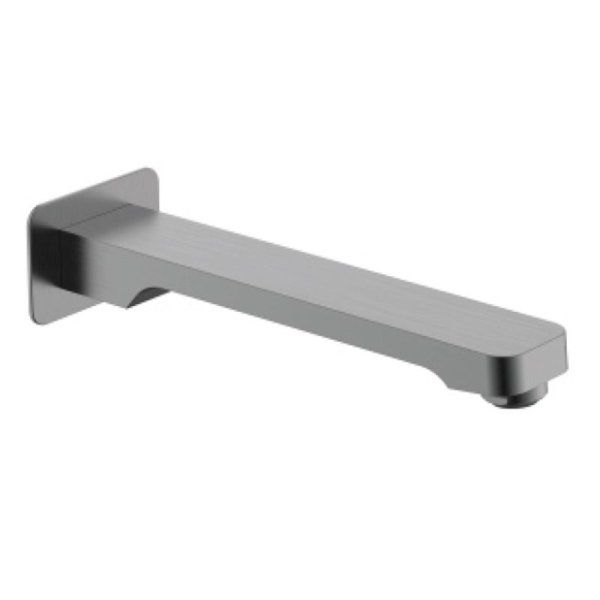 Излив монолитный встраиваемый Raglo для ванны и душа 20 см латунь, графит (R473.60.09)