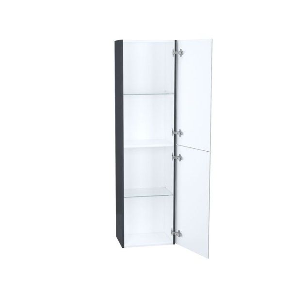 Пенал подвесной, 40 см, серый, Brick, IDDIS, BRI40G0i97