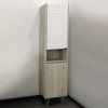 Шкаф-колонна COMFORTY "Клеон-40" белый/дуб дымчатый