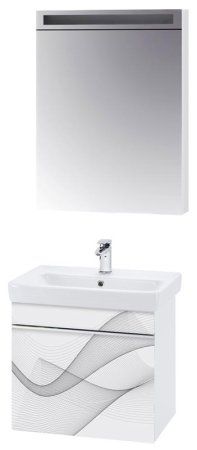 Тумба с раковиной Dreja Vision 60 wave