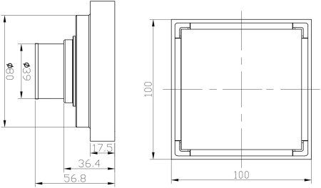 Напольный дренаж ARROW AG5118MB матовый черный