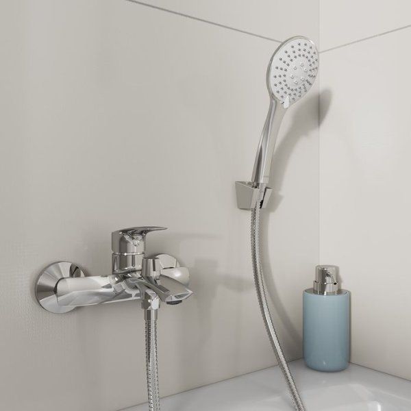 Комплект смесителей 2 в 1: Смеситель для ванны и смеситель для настольного умывальника, хром глянцевый, Rora, Milardo, RORSB01M70