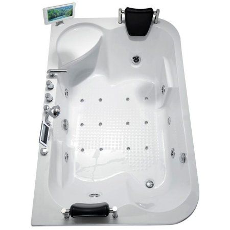 Акриловая ванна Gemy G9085 O L с гидромассажем