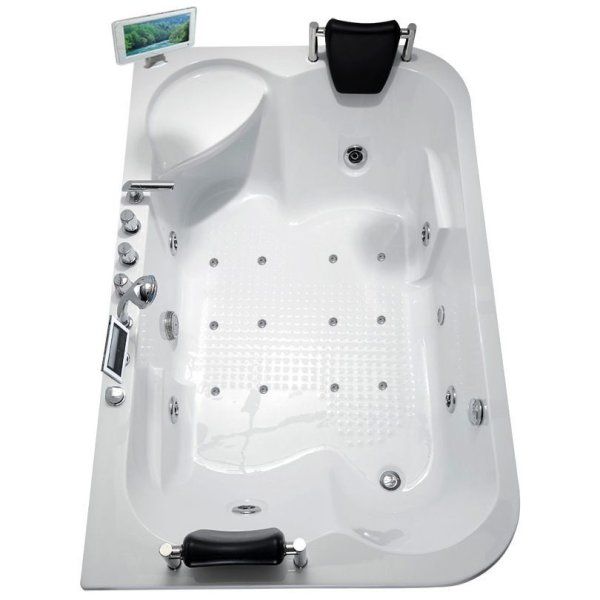 Акриловая ванна Gemy G9085 O L с гидромассажем