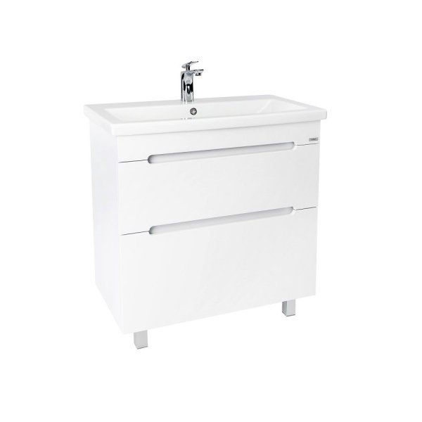 Тумба VIANT "Марсель" COMO 80 2 ящика белая 425х760х820 (VMAR80CO-T2Y)