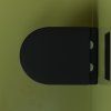 Унитаз подвесной Ceramica Nova Uno CN11001MB микролифт, черный матовый