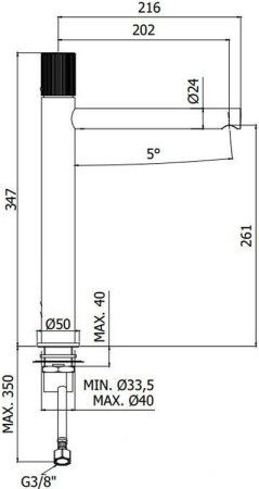 Смеситель Paffoni Jo JO081CR для раковины, хром