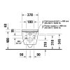 Чаша для унитаза подвесного Duravit Starck f Plus 2510092000