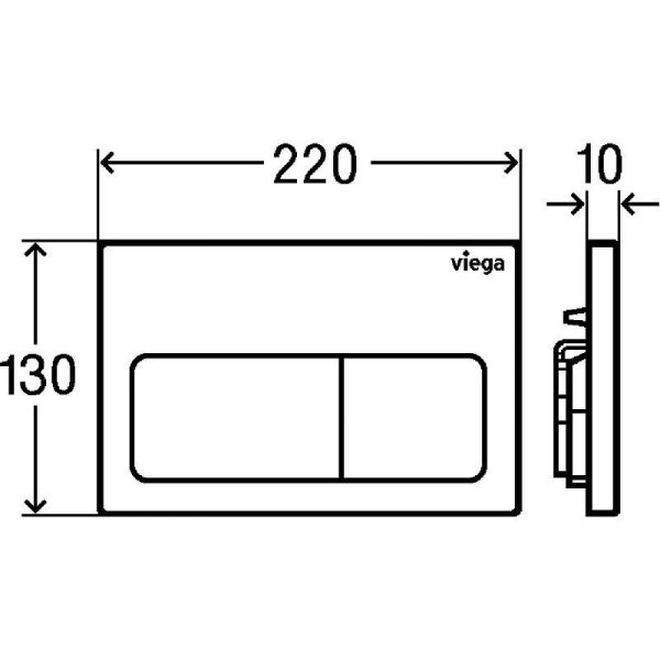 Кнопка смыва Viega Visign for Life 5 773731 альпийский белый