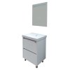 Тумба-умывальник COMFORTY "Дублин-60" белый глянец с раковиной COMFORTY 8056