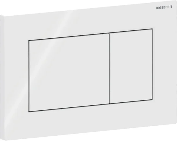 Кнопка смыва Geberit Sigma 01 115.660.11.1 для инсталляции, белый глянец
