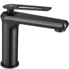 Смеситель для раковины (умывальника) REA BLADE OLD BLACK черный низкий, REA-B9973