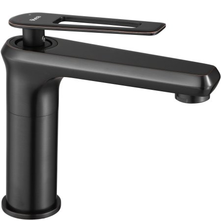 Смеситель для раковины (умывальника) REA BLADE OLD BLACK черный низкий, REA-B9973