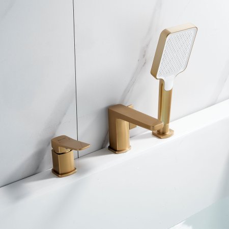 Смеситель для ванны Shevanik S9PY91JL2GJB, Золотой сатин