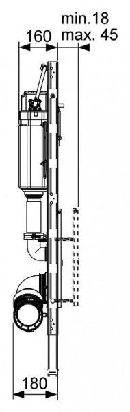 Система инсталляции для унитазов Tece TECElux 9600200