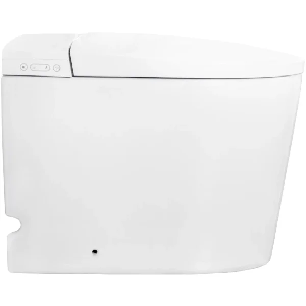 Электронный унитаз-биде напольный Swedbe Smart 0500 безободковый, торнадо, с сиденьем микролифт, белый