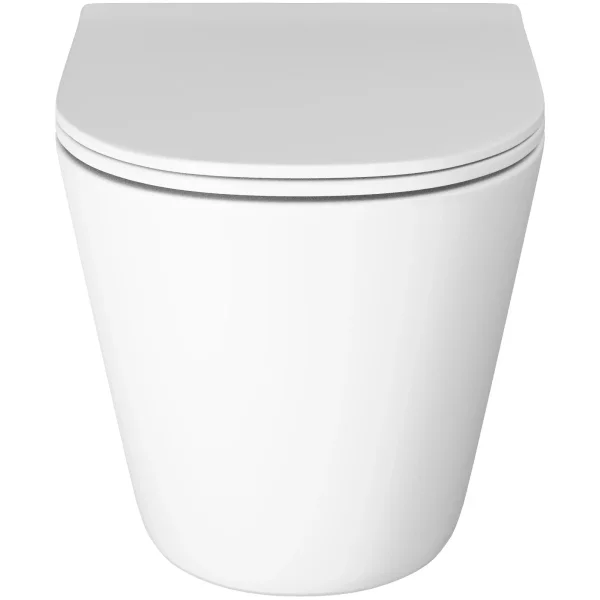 Унитаз подвесной Grossman GR-4477MSQ безободковый, торнадо, с сиденьем микролифт, белый матовый