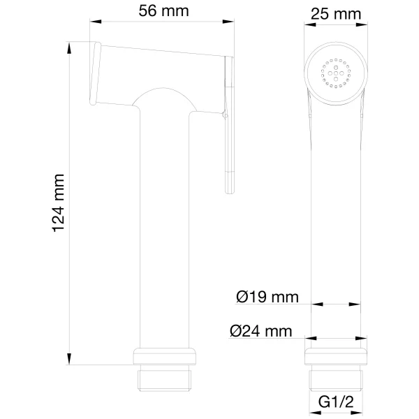 Гигиенический душ Wonzon & Woghand WW-88PQ01-BN никель матовый