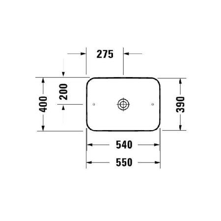 Раковина Duravit Cape Cod 2347550000 55х40 белый
