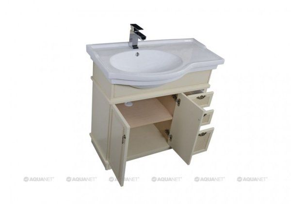 Тумба под раковину Aquanet Луис 00176986 90 бежевая L