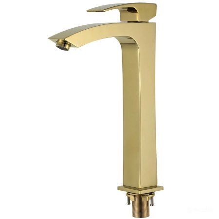 Смеситель для раковины высокий Gappo G1007-32, золото