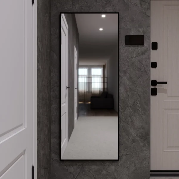 Зеркало MIXLINE "Графика" 600*1500 (ШВ) напольное, алюминиевый профиль черный (555669)