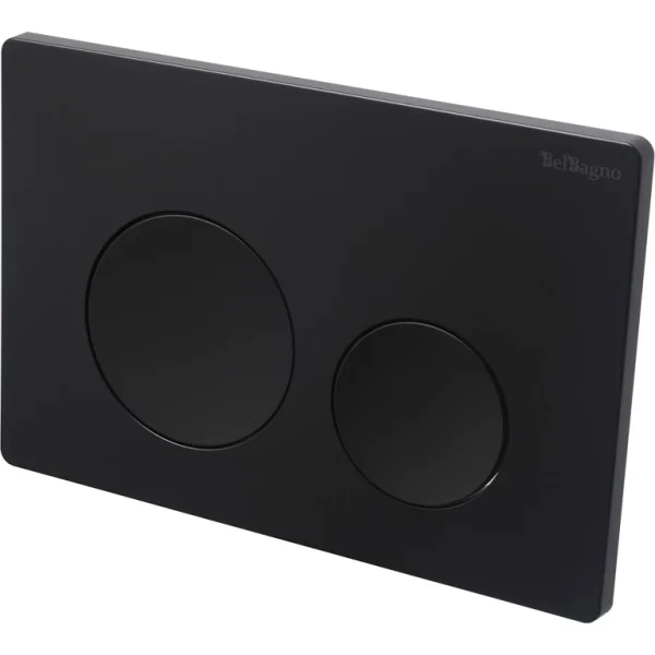 Кнопка смыва BelBagno BB-03C-NERO.M для инсталляции, черный матовый