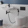 Смеситель для раковины Paini Viva Style с гигиеническим душем, черный P4YO205/574