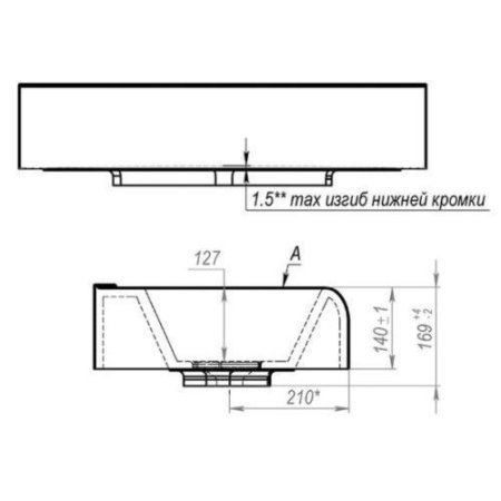 Умывальник Andrea Lambo 700 (700*440)