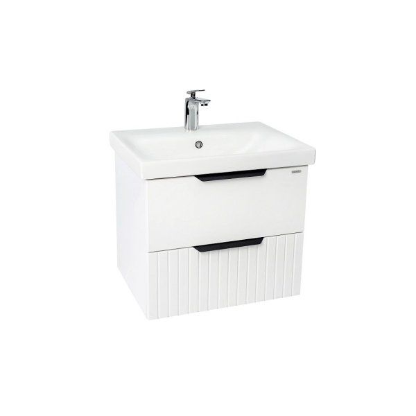 Тумба VIANT "Сицилия" MODUO 60 2 ящика подвесная белая 428x568x520 (VSIC60MDBEL-T2YP)