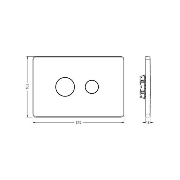 Кнопка смыва ArtCeram File 703.000.05 белый