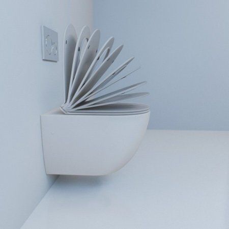 Унитаз подвесной Esbano Garcia безободковый, белый матовый