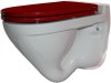 Унитаз подвесной Sanita Luxe Attica Luxe Color Red с крышкой-сиденьем микролифт (красная)