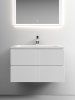 Тумба подвесная SANCOS Snob T 790х445х500, c двумя ящиками оснащенными доводчиками, Bianco, SNT80W