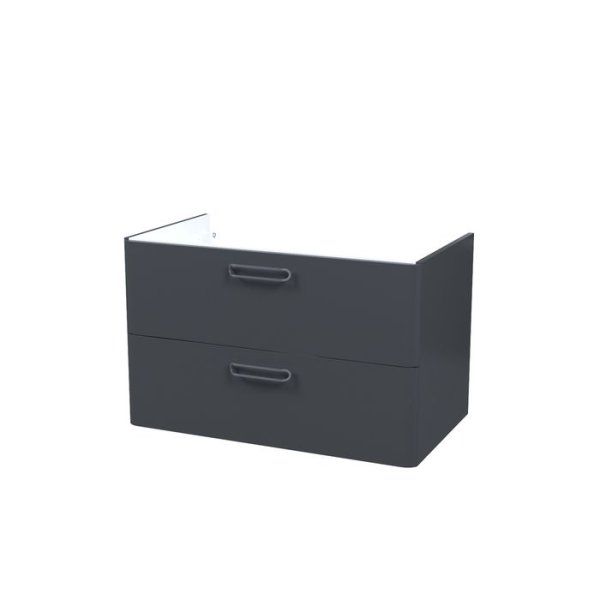 Тумба подвесная, 80 см, серый, Brick, IDDIS, BRI80G0i95. Подходит умывальник: 0108000i28