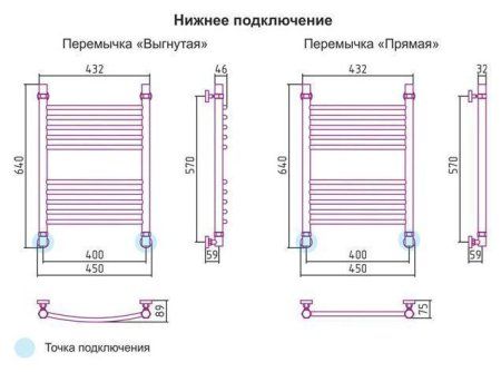 Полотенцесушитель водяной Сунержа Богема 600x400 состаренная бронза выгнутый