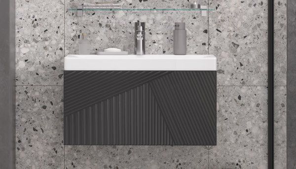 Тумба подвесная Velvex Edge 70.1Y, графит (tp.EDG.9696.70.1Y графит)