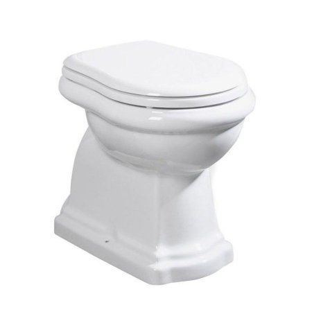 Унитаз приставной Kerasan Retro 101001 вертикальный выпуск, фурнитура хром