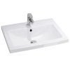 Тумба-умывальник COMFORTY Comforty Никосия-70Н дуб белый с раковиной COMO 70