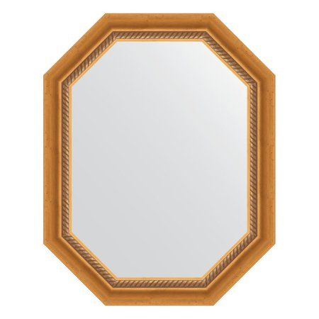 Зеркало Evoform Octagon BY 7106 58x73 состаренное золото с плетением