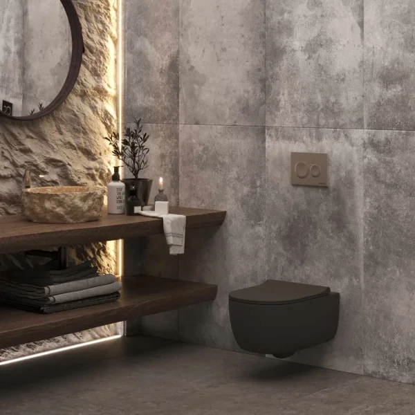 Кнопка смыва Berges Novum O2 040062 для инсталляции, матовый хром