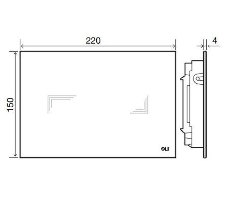 Кнопка смыва Oli Tribe 879065 белый