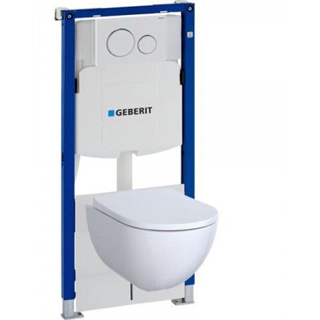 Комплект Geberit Acanto №2 500.301.KJ.A инсталляция + унитаз подвесной + крышка-сиденье