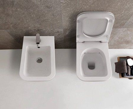 Чаша для унитаза подвесного Globo Stone STS05.BI белый