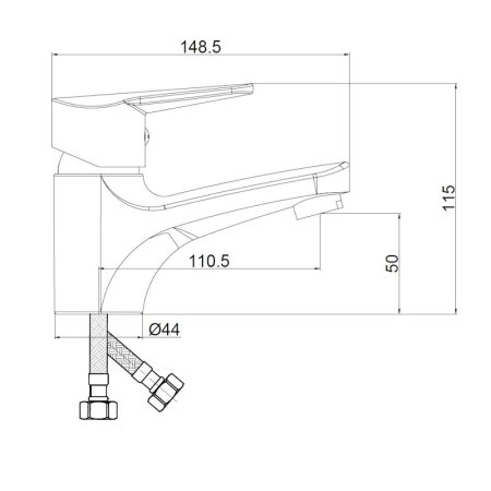 Смеситель VODA для раковины Breeze (BZ26)